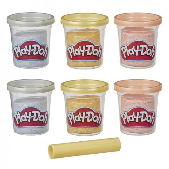 Hasbro Play-Doh E9433 Масса для лепки Metallics Compound Collection
