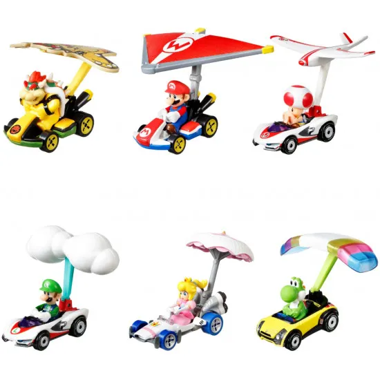 Mattel Hot Wheels GVD30 Машинка Super Mario Kart Planor