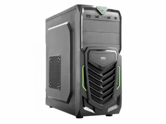 Carcasă HPC B-13, Black/Green (ATX)