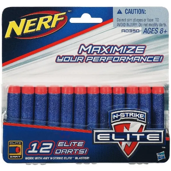 Hasbro  Nerf A0350 Набор 12 патронов для бластеров с магазином N-STRIKE ELITE.