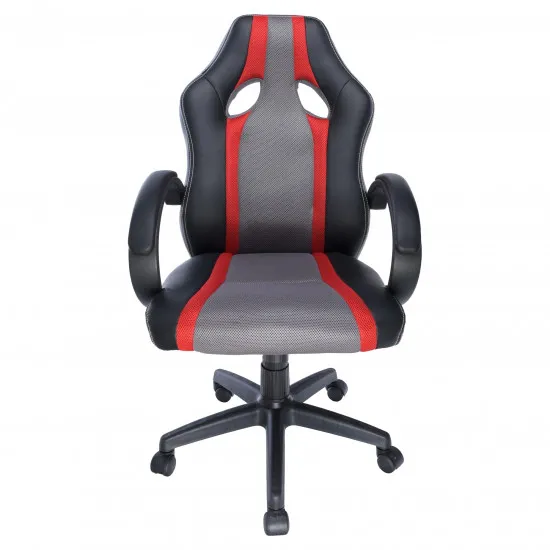 Fotoliu de gaming Spacer SPCH-ELITE-RED, Black/Gray/Red