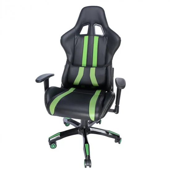 Fotoliu de gaming Spacer SPCH-TRINITY-GRN, Black/Green