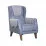 Fotoliu Олмеко Elegant, Suede Buffalo Grey-Blue / Chanel Lilac