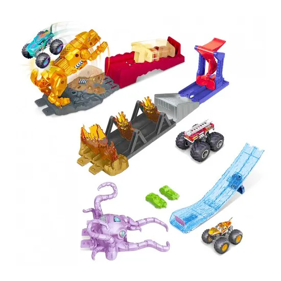 Hot Wheels GYL09 Трек Monster Trucks Опасные противники