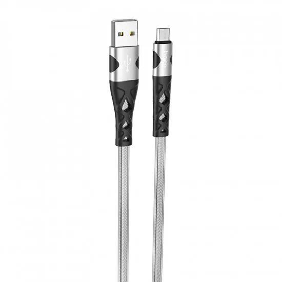 Cablu Hoco U105 Treasure USB 2.0/micro-USB, Silver