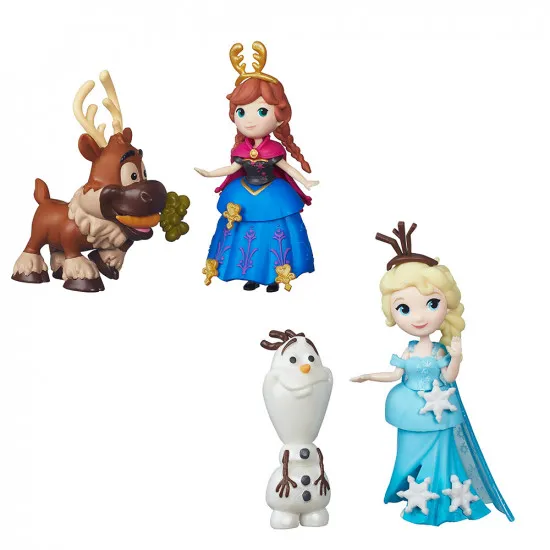Hasbro Disney Frozen B5185 Set figurine Elsa / Anna : Prietenii din Regatul de Gheata