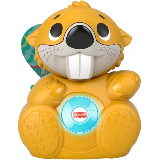 Fisher Price Linkimals GXD83 Интерактивная развивающая игрушка Веселый Бобер