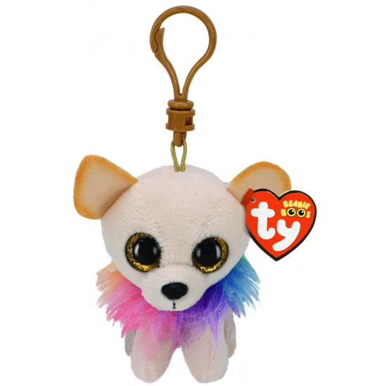 Ty TY35242 Breloc de pluș Chihuahua Chewey, 8,5 cm
