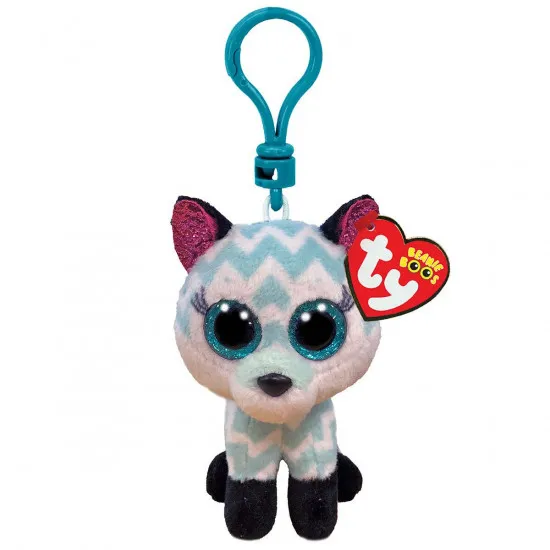 Ty TY35249 Breloc de pluș Vulpe Atlas, 8,5 cm