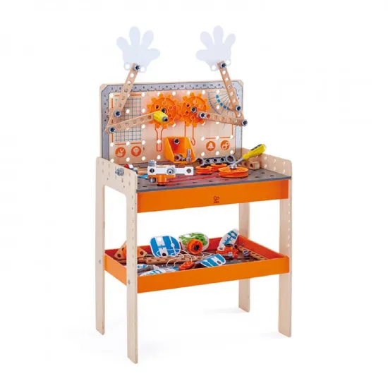 Hape E3027 Set instrumente pentru copii Deluxe Scientific Workbench, 79 piese