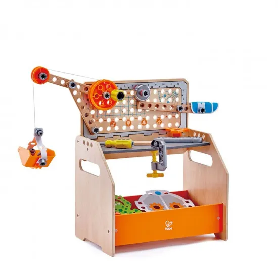 Hape E3028 Детский набор инструментов Discovery Scientific Workbench, 58 елемент.