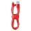 Cablu Cellularline USB 2.0/Lighting, Red (Satellite MFI)