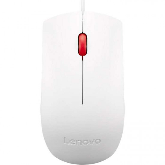 Mouse cu fir Lenovo Essential USB Mouse White