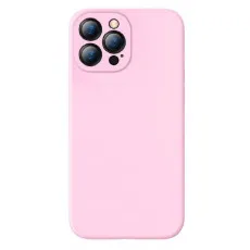 Husă Baseus Liquid Silica Gel pentru iPhone 13 Pro, Pink