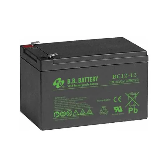 Аккумулятор для резервного питания BB Battery BC12-12, 12 В 12 Ач