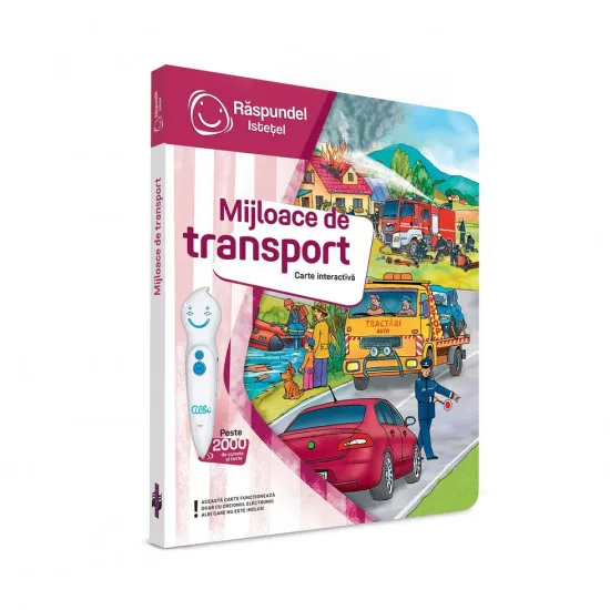 Răspundel Istețel 28734 Интерактивная книга Mijloacele de transport (RO)