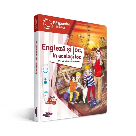 Răspundel Istețel 69370 Интерактивная книга Engleza si joc, in acelasi loc (RO)