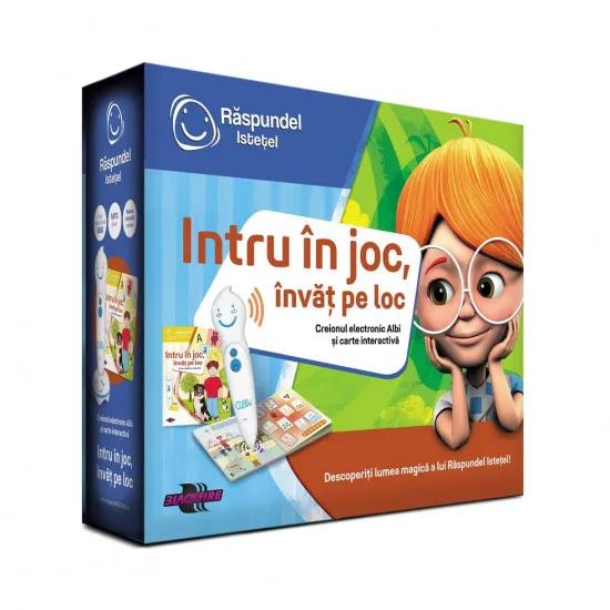 Răspundel Istețel 69365 Интерактивная книга Intru in joc invat pe loc (RO) (Книга + электронный карандаш)