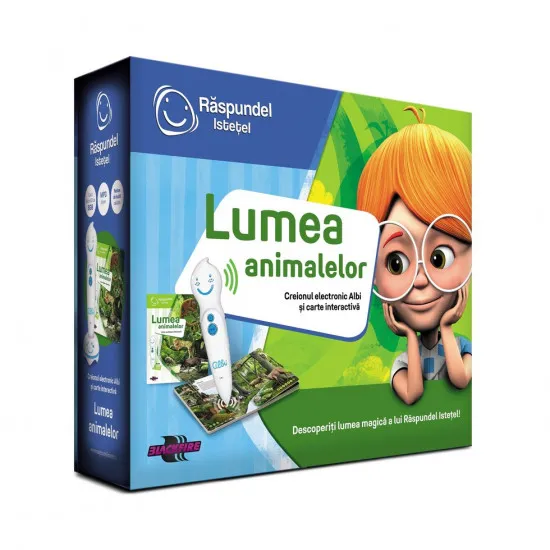 Răspundel Istețel 69366 Интерактивная книга Lumea animalelor (RO) (Книга + электронный карандаш)