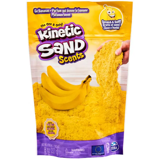 Kinetic Sand 71473B Песок для детского творчества с ароматом Банановый десерт