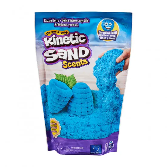 Kinetic Sand 71473R Песок для детского творчества с ароматом Голубая малина