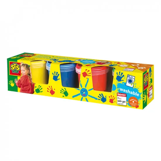 SES Creative 14413S Vopsea eco pentru pictura cu degete Young Painter