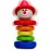 Hape E0010A  Деревянная игрушка-пирамидка клоун «Funny Clown» дисплей 6 шт
