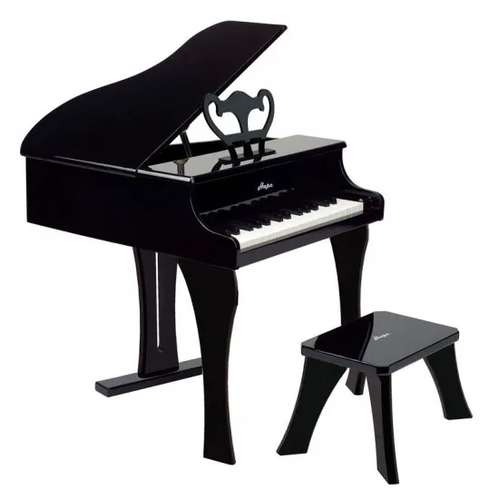 Hape E0320A  Jucărie din lemn. Pian cu un scaun, negru