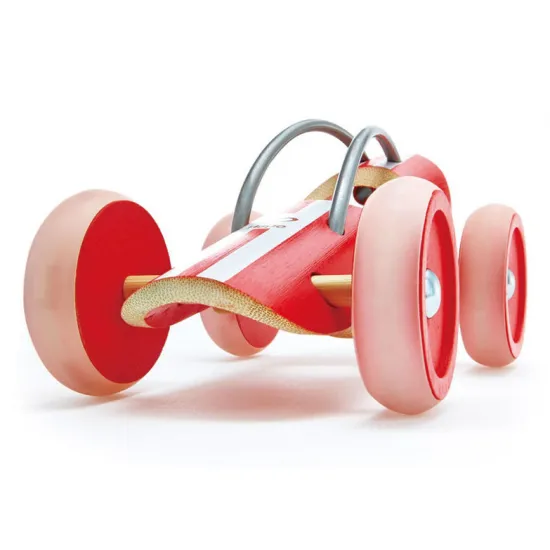 Hape E5515А Деревянная игрушка. Бамбуковая машинка E-RACER MONZA