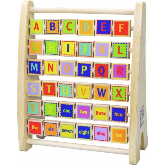 Hape E1002A Jucărie din lemn. Alfabetar cu Abac