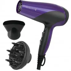 Uscător de păr Remington D3190, 2200 W, Black/Violet