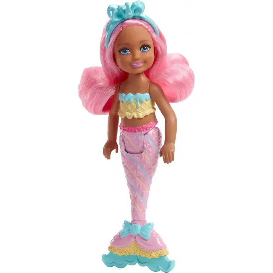 Mattel Barbie FKN03 Barbie Dreamtopia mini papusa sirena, 15 cm