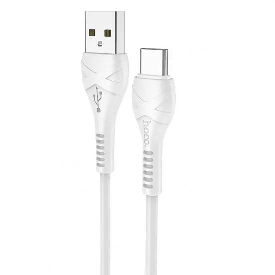 Cablu Hoco X37 Cool power USB 2.0/USB Type-C, White