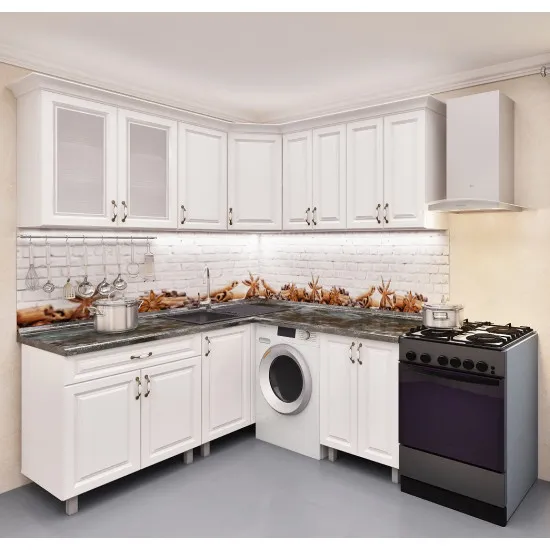 Кухня Bafimob 1.8x1.8 м (МДФ Пленка), Дуб полярный