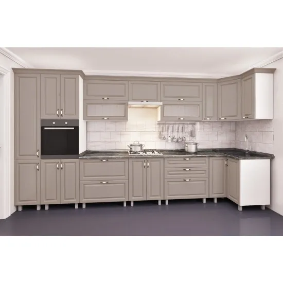 Bucatarie de colț Bafimob Eco 4,1х0,9 m (MDF Pelicula), Concordia