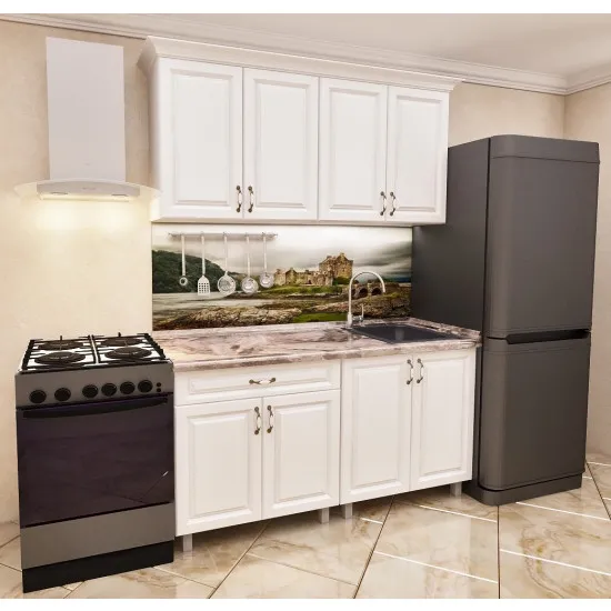 Кухня Bafimob Мини 1.6 м (МДФ Пленка), Дуб полярный