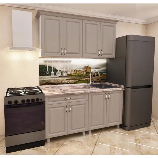 Кухня Bafimob Мини 1.6 м (МДФ Пленка), Дуб Конкордия