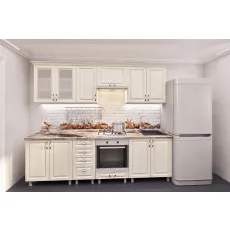 Кухня Bafimob Юлия 2.6 м (МДФ Пленка), Алебастр
