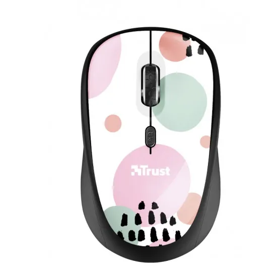Mouse fără fir Trust Yvi Wireless Mouse Pink