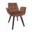 Scaun Decoprim DC-18, Rusty/Black Legs