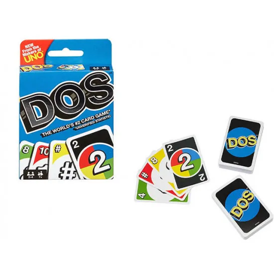Mattel FRM36 Настольная игра, карты уно "Дос"