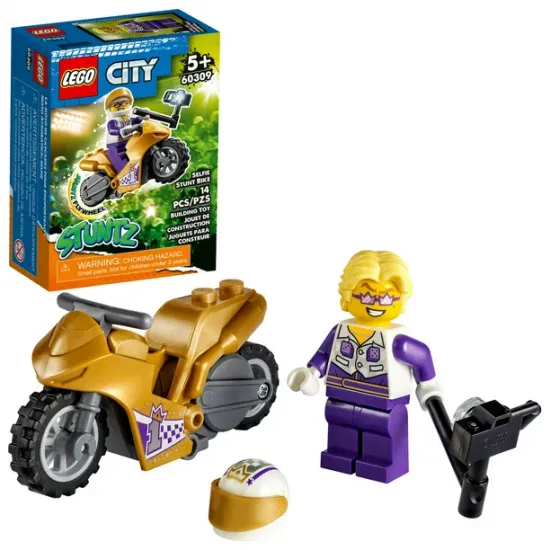 Lego City Stuntz 60309 Конструктор Трюковый мотоцикл с экшн-камерой