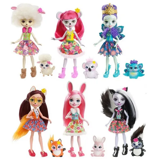 Mattel Enchantimals DVH87 Кукла с любимой зверюшкой