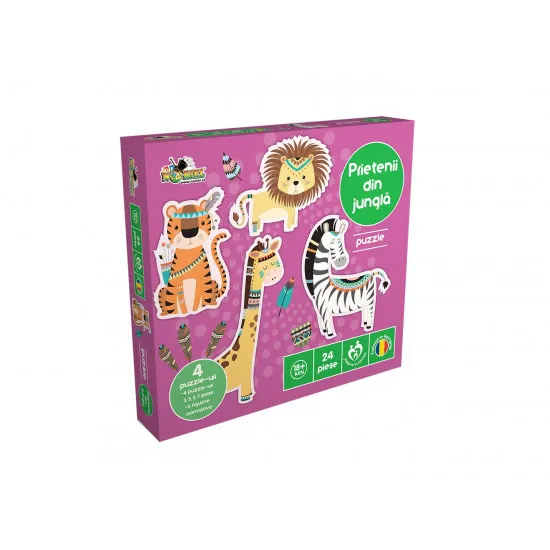 Noriel NOR2556 Puzzle Premium - Prietenii din jungla