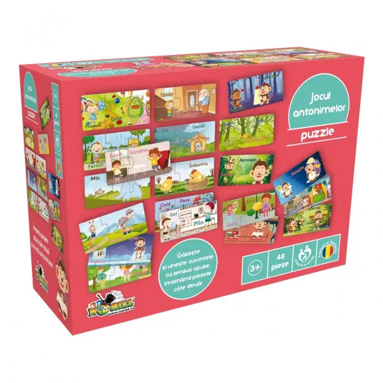 Noriel NOR4024 Puzzle Noriel – Jocul antonimelor, 48 piese