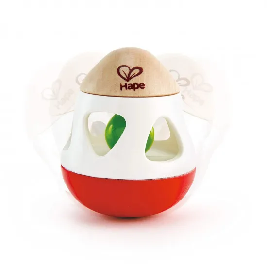 Hape E0016A Jucarie pentru copii din lemn - Hopa zornaitoare "BELL RATTLE"