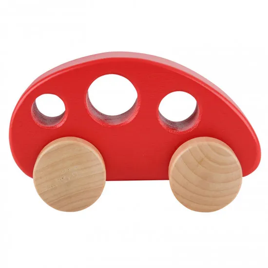 Hape E0052A  Jucărie din lemn "Auto minivan, roșu"