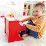 Hape E0318A Jucărie muzicala din lemn Pian rosu "PLAYFUL PIANO"