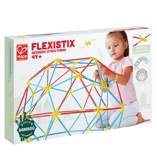 Hape E5564A Jucărie din lemn Set de construcții. Arhitectură creativă, puzzle-uri cosmice