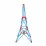 Hape E5563A Jucărie din lemn Flexistix - Set de construcție. Constructor: Turnul lui Eiffel